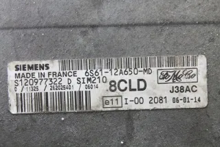6S6112A650MD Блок управления двигателем Ford Fiesta 5 Арт e12027912, вид 1