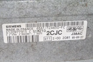 6S6112A650FC Блок управления двигателем Ford Fiesta 5 Арт e12027699, вид 1