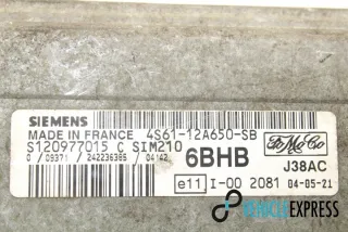 4S6112A650SB Блок управления двигателем Ford Fiesta 7 Арт e12027522, вид 2