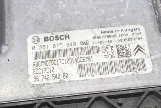 0281015849 Блок управления двигателем Citroen C3 Picasso Арт e12026800, вид 1
