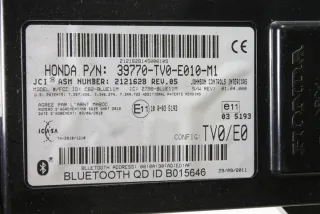 39770TV0E010M1 Блок управления (другие) Honda Civic 9 Арт e12000207, вид 1