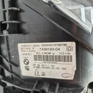 7439193 Фара левая BMW 5 G30/G31 Арт e11958116, вид 9
