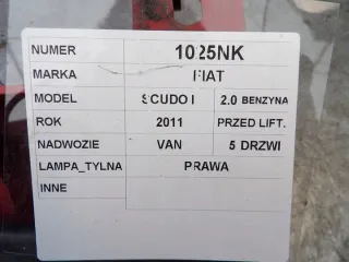  Фонарь задний правый Fiat Scudo 2 Арт e11933062, вид 3
