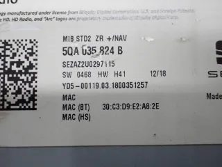 5QA035824B 6F0919605 Блок навигации Seat Ibiza 5 Арт e11886777, вид 14