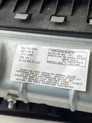 96600570zd 30374185b Подушка безопасности Citroen C4 1 Арт e11841855, вид 6