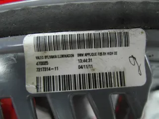 7217314 565945307B 565945308B Фонарь задний правый BMW X3 F25 Арт e11830934, вид 4