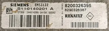 8200326395 P8200311988 Блок управления двигателем Renault Clio 2 Арт e11827249, вид 2