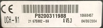 8200326395 P8200311988 Блок управления двигателем Renault Clio 2 Арт e11827249, вид 3