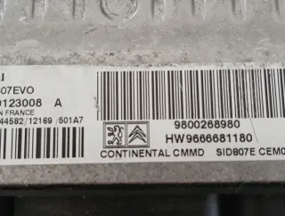 S180123008A 9800268980 HW9666681180 Блок управления двигателем Citroen C4 2 Арт e11790257, вид 3