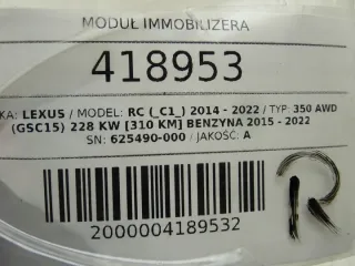 89784-53040 LORK-1273-108272 Блок управления (другие) Lexus RC Арт e11784124, вид 4
