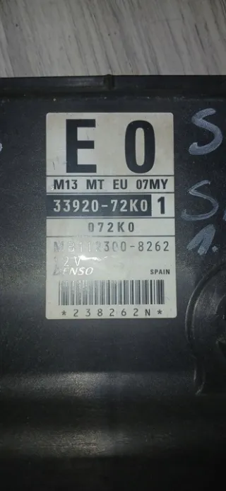 33920-72K0 MB112300-8262 Блок управления двигателем Suzuki Swift 3 Арт e11770780, вид 3