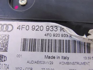 4F0920933K Щиток приборов (приборная панель) Audi A6 C6 (S6,RS6) Арт e11724595, вид 5