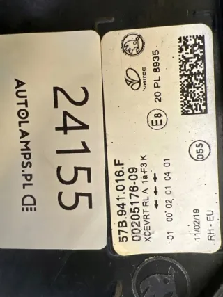 57B941016F Фара правая Skoda Karoq Арт e11723619, вид 2