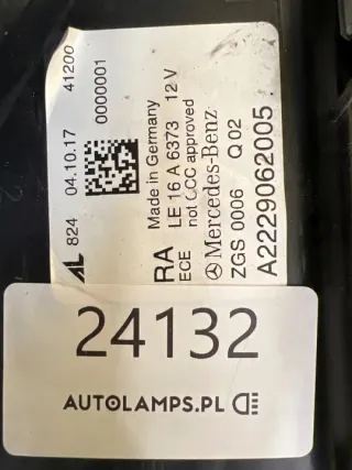 A2229062005 Фара правая Mercedes S W222 Арт e11703661, вид 2