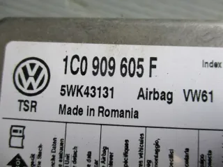 1C0909605F Блок AirBag Skoda Fabia 2 Арт e11696408, вид 2