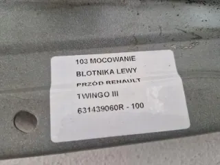 631439060R Крыло переднее левое Renault Twingo 3 Арт e11691099, вид 3