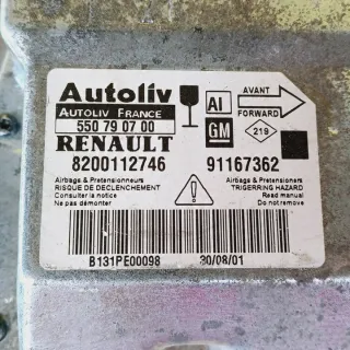 8200112746 21619087B Блок AirBag Renault Trafic 2 Арт e11642030, вид 2