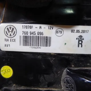 760945096 Фонарь задний левый Volkswagen Touareg 3 Арт e11636885, вид 4
