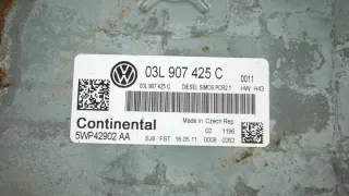 03L907425C 5WP42902 5WP42902AA Блок управления двигателем Volkswagen Passat B7 Арт e11632246, вид 3