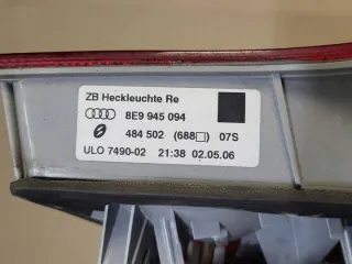 8E9945094 484502 484572 Фонарь задний правый Audi A4 B7 Арт e11615195, вид 6