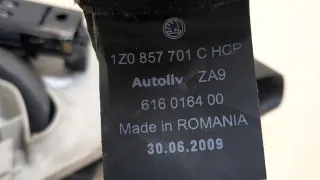 1Z0857701C Ремень безопасности передний левый Skoda Octavia A5 restailing Арт 20401953, вид 4