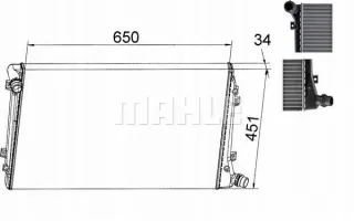 CR,1395,000S Радиатор основной Volkswagen Passat B6 Арт AL12724487064_5, вид 2
