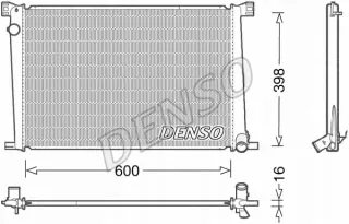 DRM05007 Радиатор основной MINI Coupe Арт AL12971142974, вид 2
