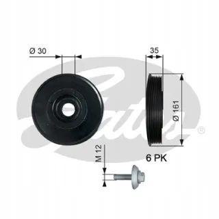 TVD1025A Шкив коленвала Volvo S40 2 Арт AL13286576758_8, вид 2