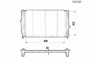 731757,ZAW Радиатор основной Audi A6 Allroad C5 Арт AL13437140137, вид 1