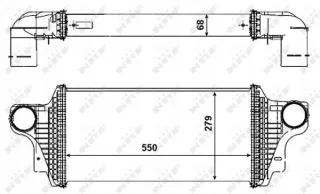 30465 Интеркулер Mercedes ML W164 Арт AL13677567471_2, вид 5