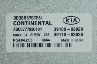 39100-03928,391B1-03455 Блок управления двигателем Kia Niro Арт AL13775181721, вид 2