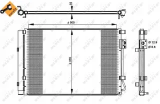 35997 Радиатор кондиционера  Hyundai i20 1 Арт AL13779833279_2, вид 2