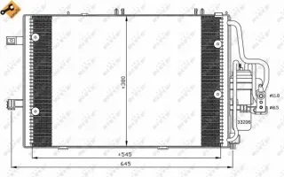 35530 Радиатор кондиционера  Opel Combo C Арт AL13780067110, вид 2