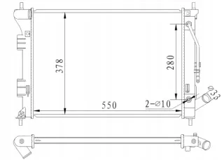 59292 Радиатор основной Hyundai i30 GD Арт AL13885052075, вид 1