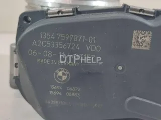13547597871 Заслонка дроссельная электрическая BMW 5 F10/F11/GT F07 Арт AM23334042, вид 6
