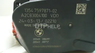 13547597871 Заслонка дроссельная электрическая BMW 5 F10/F11/GT F07 Арт AM23643730, вид 3