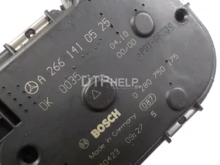 2661410525 Заслонка дроссельная электрическая Mercedes C W204 Арт AM41182719, вид 6