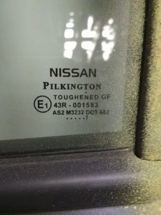 43R-001583 Стекло двери задней левой Nissan Note E11 Арт 2_13575, вид 2
