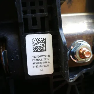985701921R Подушка безопасности водителя Renault Scenic 3 Арт 2_792, вид 2