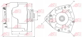 A3022 Генератор Renault Trafic 2 Арт AL12546230075, вид 6