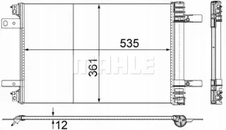 AC886000P Радиатор кондиционера  DS 7 Crossback Арт AL12633525578_2, вид 2