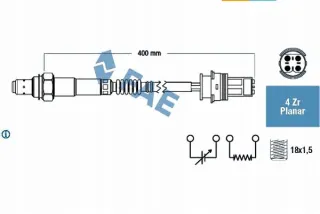 FAE77251,RS8 Лямбда-зонд Mercedes C W203 Арт AL12645884920_4, вид 2