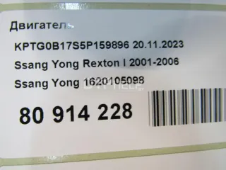 1620105098 Двигатель SsangYong Rexton 1 Арт AM80914228, вид 12