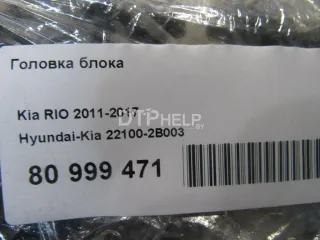 221002B003 Головка блока Kia Rio 3 Арт AM80999471, вид 16
