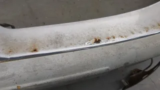 Бампер передний серебристый Mercedes S W126 Арт 20413236, вид 4