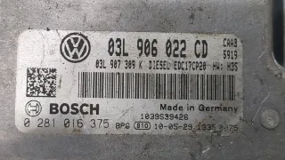 03L906022CD,0281016375 Блок управления двигателем Volkswagen Transporter T5 Арт 20411486, вид 2