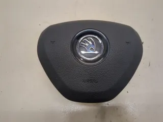 5E0880201B Подушка безопасности водителя Skoda Octavia A7 Арт 20418030, вид 1