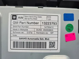 13223793 Блок навигации Opel Astra J Арт e9015271, вид 4