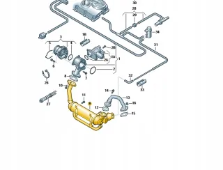 03G131512G 03G131512AD 03G131512S 03G131512AA Радиатор EGR Seat Alhambra 1 Арт e9581147, вид 6