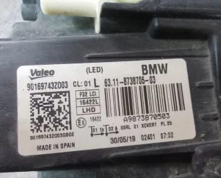 8738705 Фара левая BMW 4 F32/F33/GT F36 Арт e10645180, вид 7